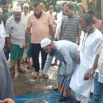 সোনারগাঁয়ে সংযোগ  সড়কের সিসি ও আরসিসি ঢালাই কাজের উদ্বোধন করলেন চেয়ারম্যান মামুন